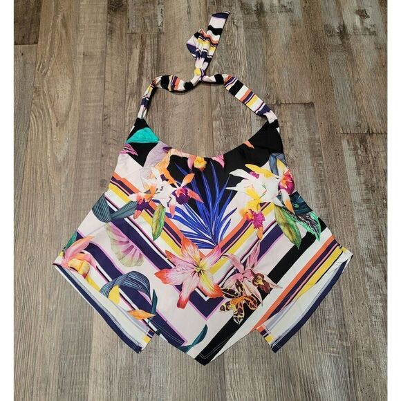 NWT $180 TRINA TURK TREASURE COVE Sz 16W TANKINI TOP 16W - Picture 2 of 7